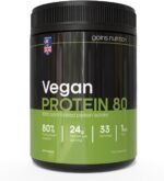 GN Vegan Protein 80 Protein Powder Tub | 1KG Pea Protein Powder - Plant Based | 24g Vegan Protein per Serving | Non-GMO, Gluten & Dairy Free | Manufactuted in The UK - Image 2