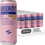 GOODRAYS Re:Focus Drinks, Sparkling Low Calorie Soft Drink with Magnesium, Lion's Mane Mushroom, Vitamin D and Electrolytes, Natural Sleep Stress and Anxiety Relief, Mixed Wild Berry, 24 x 330ml Cans - Image 2