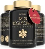 Gentle Iron Tablets 17mg - High Strength Iron Supplements for Women & Men with Vitamin C - Ferrous Bisglycinate for High Absorption - 60 Vegan Capsules - Energy Tablets for Tiredness and Fatigue - Image 2