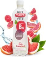 Get More Vits - B12 Vitamins Still Pink Grapefruit Flavoured Spring Water (12 x 500ml), Supports Energy Release, Tackle Tiredness & Fatigue, Natural Flavours, Sugar Free, Low Calorie, Vegan - Image 2