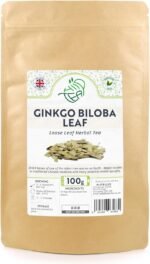 Ginkgo Biloba Loose Leaf Herbal Tea – Whole Leaves of Maidenhair for Healthy Herbal Infusion (100g) - Image 2