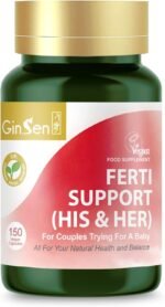 Ginsen Ferti Support His & Her Supplement, Multi Functional Couples Fertility Enhancer, 150 Capsules, Vegan Approved Supplement, Herbal Extract & Vitamins Made in UK - Image 2