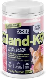 Gland-K9 Dog Gland & Digestive Health Supplement Powder – Probiotic & Prebiotic Fibre Formula for Natural Gland Function and Firm Stools - For All Ages & Breeds - 500g - Image 2