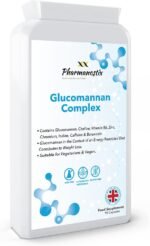 Glucomannan Complex - 3000mg - Fibre Diet Supplement Complex Capsules With Vitamin D, Chromium & Choline, Choline Contributes To Normal Lipid Metabolism (EFSA), Konjac Glucomannan - Vegetarian Formula - Image 2