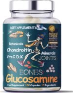 Glucosamine & Chondroitin complex – 180 High Strength Capsules – Turmeric, Ginger, Black Pepper, Rosehip, Vitamin C, Vitamins D & Vitamin K, Zinc, Manganese and Copper & Potassium for bones and joints - Image 2