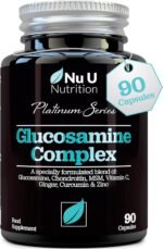Glucosamine and Chondroitin High Strength Complex - 90 Glucosamine Sulphate Capsules - with Turmeric, MSM, Vitamin C, Zinc & Ginger - Joint Care Supplements for Men & Women - Nu U Nutrition - Image 2
