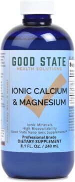 Good State | Ionic Calcium & Magnesium | Natural | Nano Sized Mineral Technology | Professional Grade | Supports Healthy Absorption of Minerals Levels | 48 Servings | 8 Fl oz Bottle - Image 2