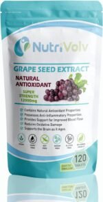 Grape Seed 12000mg | 120 Tablets | Skin Heart Blood Health Natural Antioxidant | 95% OPC (Oligomeric Proanthocyanidins) | Contains Polyphenols | Vision & Vascular Health - Image 2