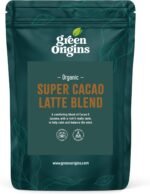 Green Origins Organic Super Cacao Latte Blend to Calm & Balance the Mind | No Added Sugar | Vegan Hot Chocolate Powder | 10 Servings, 150g | Gluten Free, Dairy Free, Kosher - Image 2
