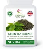 Green Tea Capsules - 90 High Strength Green Tea Extract Capsules - A Natural Green Tea Supplement and Powerful Antioxidant - Vegan and Vegetarian Friendly - Image 2