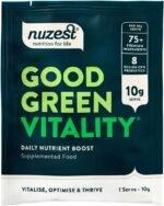 Greens Powder by Nuzest – Good Green Vitality – Filled with Vitamins, Minerals & Superfoods – Vegan Multivitamin Greens Drink - Gluten Free - Dairy Free - 10g - 1 Serving - Image 2