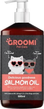 Groomi - Premium Scottish Salmon Oil for Dogs & Cats - Rich in Omega 3, 6, 9 for Skin, Coat, Joint & Brain Health, Sustainably Sourced, Natural Supplement - Image 2