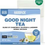 HANDPICK, Good Night Tea Bags (100 Count) Night Time Herbal Tea | Caffeine Free, Gluten Free | Floral Blend - Lavender, Chamomile, Peppermint | Natural Sleep Tea, Perfect for Bedtime - Image 2