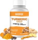 HANDPICK Turmeric Complex 7750 mg – High Strength Turmeric with Ginger, Cinnamon, Curcumin Extract, Black Pepper & Vitamin K2 + D3 – 120 Vegetarian Capsules - Image 2