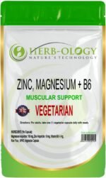 HB Zinc, Magnesium & B6 | 360 High Strength Capsules - 10mg Zinc, 150mg Magnesium Aspartate & 4mg Vitamin B6 per Capsule | Supplements for Men | Non-GMO Gluten Allergen & Filler Free | Made in UK - Image 2