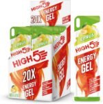 HIGH5 Running Gels - Carbohydrate Supplements for Quick Energy Release - Natural Fruit Juice & Caffeine-Free - Instant Energy Boost for Running, Cycling Nutrition & Endurance Sports (Citrus, 20 x 40g) - Image 2