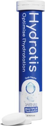 HYDRATIS - Electrolyte Hydration Tablets - Neutral - Improves Hydration and Promotes Energy - Isotonic Formula - Sport, Recovery, Wellness - 1 Tube (20 Tablets) - Image 2