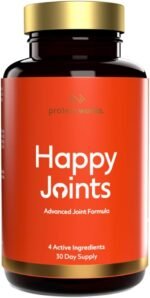 Happy Joints, High Strength Turmeric Extract & Glucosamine Joint Care Tablets, Added Vitamin D3 & C, Health Joints, Bones & Muscles, Vegan, 60 Tablets - Protein Works - Image 2