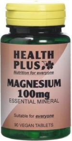 Health Plus Magnesium 100mg Mineral Supplement - 90 Tablets - Image 2