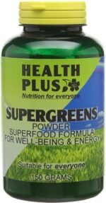 Health Plus SuperGreens Powder : Superfood General Health & Well-Being Supplement : 150g - Image 2