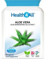 Health4All Aloe Vera Gel Extract 6000mg 90 Capsules, Digestive Health Detox Supplement, Support for Leaky Gut, Acid-Alkaline and pH Balance, Pure Vegan Cleanse Capsules (not Tablets) | Made in UK - Image 2