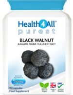 Health4All Black Walnut Hulls 2000mg 90 Capsules, Strongest Black Walnut Green Hull Capsules for Intestinal Health, Cleanse & Detox, Vegan, Purest: no additives | Made in UK - Image 2