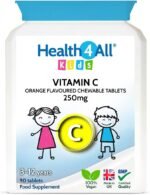 Health4All Kids Vitamin C 250mg, 90 Chewable Tablets 3 Months Supply for Children 3+ Immune System Support, Natural Vegan Orange Flavour | Made in UK (Not Gummies) - Image 2