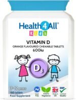 Health4All Kids Vitamin D3 600iu 180 Chewable Tablets 6 Months Supply, Bioactive Vitamin D Supplement for Children 3+, Tasty Natural Orange Flavour, Sugar-Free | Made in UK (not Gummies) - Image 2