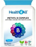Health4All Methyl B-Complex, 60 Capsules with Methylcobalamin, Methyl Folate, DMG & PABA Supplement, Support Stress, Energy, Methylation, Aid Nervous & Physiological Function | Made in UK (not tablet) - Image 2