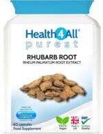 Health4All Rhubarb Root 2500mg 60 Capsules, Natural Laxative Supplement, Reduce Bloating | Digestive Support Vegan Capsules, 2 Months Supply | Made in UK - Image 2