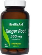 HealthAid Ginger Extract 560mg 60 Tablets - Image 2