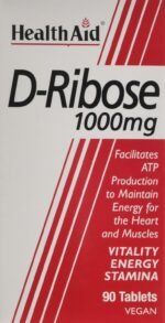 HealthAid Vegan D-Ribose 1000mg Tablets - (Pack of 90 Tablets) - Image 2