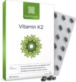 Healthspan Vitamin K2 75µg (60 Capsules) | for Bone and Blood Health | Contains 75 µg Vitamin K2 | Using a Pure, Active Form Called MK-7 | Supports Normal Blood clotting | Vegan - Image 2