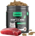 Hemp Calming Chews For Cats Anxiety 200 pcs - Anxiety Relief - For stress, travel, check-up, barking or grooming - Cat Calming Treats - Tuna Flavor - Image 2