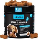 Hemp Calming Chews For Dogs Anxiety 150 pcs - For stress, travel, check-up, barking or grooming - Calming Treats - Dog Anxiety Relief Chews - Chicken - Image 2