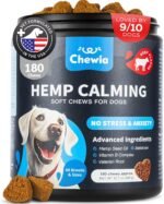 Hemp Calming Chews for Dogs - Dog Calming Treats - Anxiety Relief for Dogs with L-Theanine, Chamomile Extract, Valerian Root - Dog Anxiety Relief for Travel, Vet Visits, Thunderstorms, Nail Trimming - Image 2