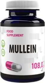Hepatica Mullein Leaf Extract | 500mg | 180 Vegan Capsules | High Strength Lung & Respiratory Support | Verbascum Thapsus Herbal Supplement - Image 2