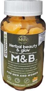 Herbal Beauty & Glow Gummies, 100% Halal, Skin Brightening, Promotes Healthy Skin, Hair and Nails, for Men and Women.,60 Gummies M&B Ltd. - Image 2