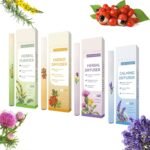 Herbal Diffuser Pen, 4PCS Portable Aromatherapy Inhaler Anxiety Pen Mullein Inhaler for Lung Cleansing and Breathing Support, Herbal Mullein Diffuser 600 uses - Image 2