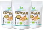 Herbal Magic's Organic Shatavari Root Powder(Asparagus racemosus)-Prized Herb in Ayurveda-Plant of 100 Roots superfood Combi with Milk& Honey - Free from Fillers&Preservatives-300g - Image 2