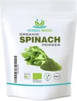 Herbal Magic's Organic Spinach Powder Green Superfood for Smoothies,Juice, Baking Free from Fillers & preservatives of&G Organic Certified (200g (Pack of 1)) - Image 2