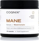 High Potency Lions Mane Supplement 12,000mg with Zinc for Normal Cognitive Function & Cell Protection - Maximum Strength Organic Lions Mane - 30% Polysaccharides - UK Made 60 Capsules (30 Servings) - Image 2