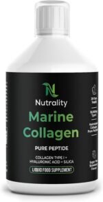 High Strength 10,000mg Marine Collagen for Skin, Hair, Nails and Joints | Hydrolysed Collagen Pure Peptides Drink Infused Hyaluronic Acid | Vitamin C, D and Biotin, Sugar Free Strawberry - Image 2