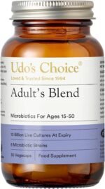 High Strength Probiotics for Adults – UDO’s Choice Adults Blend – 17 Billion CFU – 6 Gut-Specific Strains – Daily Microbiotics for Digestive Balance & Bowel Health – 30 Vegecaps – FOS & Gluten Free - Image 2