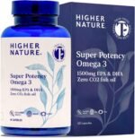 Higher Nature - Omega 3 2000mg with 1000mg EPA & 500mg DHA Per Serving - Super Potency Omega 3 True Food® Formula Fish Oil Supplement - Supports Eye, Brain & Heart Health - 60 Capsules - Image 2