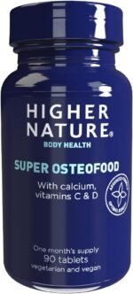 Higher Nature - Super OsteoFood - Supports Healthy Bones & Teeth - with Calcium, Vitamin C & D - Bone Health Formula - Vegetarian & Vegan - 90 Tablets - Image 2