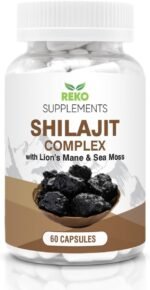 Himalyan Shilajit Sea Moss Lions Mane Capsules | Premium Mineral-Rich Herbal Blend | Natural Vitality & Focus Support | Wildcrafted Sea Moss & Organic Lions Mane | 60 Vegan Capsules 70% Fulvic Acid - Image 2