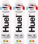 Hueldrink Ready To Drink Complete Meal Berry Flavour 500ml Pack of 3 Vegan Plant Based Meal Alternative Vitamin Minerals Protein Shake Dairy Free with Welari Thank You Card | (3pack) (1500ml) - Image 2