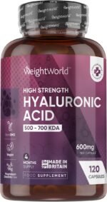Hyaluronic Acid Supplement 600mg (500-700 KDA) - 120 Capsules - 4 Months Supply - Vegan High Strength Hyaluronic Acid Capsules - for Women & Men - Image 2