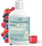 Hydrolysed Marine Collagen Liquid Drink Supplement 10,000Mg + Hyaluronic Acid, Biotin, Vitamin C, D for Hair, Skin,Nails, Joints, 500ml - Image 2